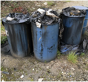drums of waste